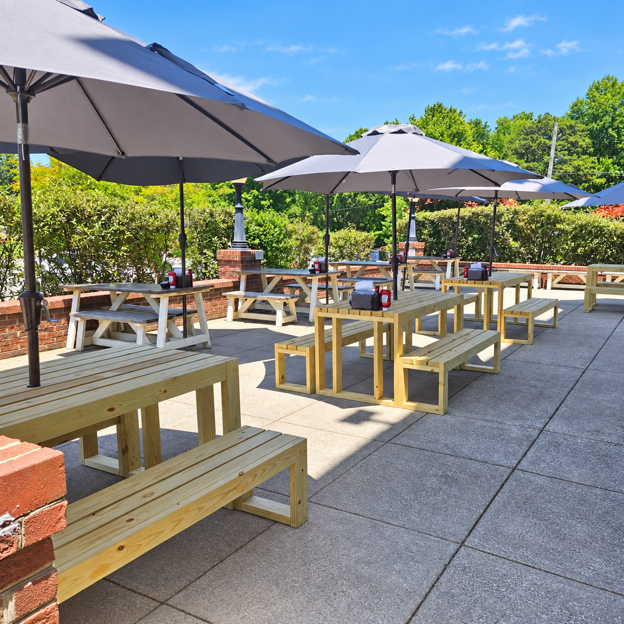 Village Corner outdoor patio seating